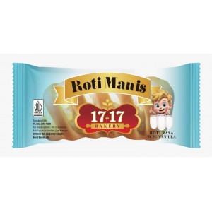 17.17 ROTI MANIS KECIL SUSU VANILLA 20 GRAM