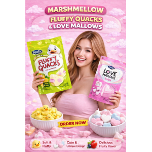 SILKYS MARSHMELLOW STRAWBERY LOVE MALLOWS