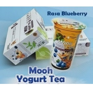 MOOH YOGURT TEA RASA BLUEBERRY CUP 220ML